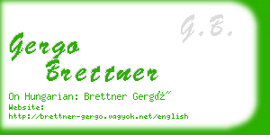 gergo brettner business card